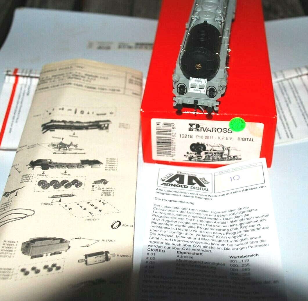 Rivarossi 13218 Steam Locomotive P 10 – BR 39 Rare, KPEV-DRG Era 1/2 Good In OVP