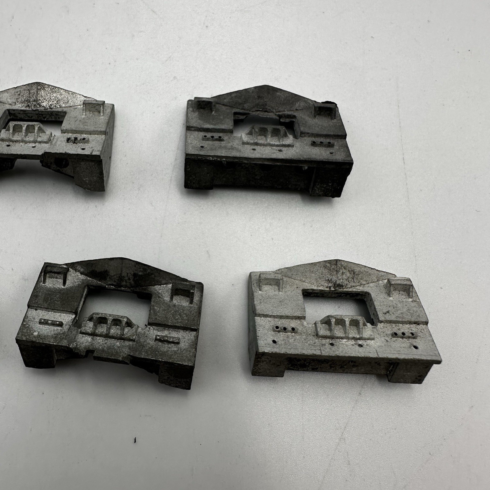 Lot Of 9 Ho Scale Locomotive Metal Front Plow Piece – Great Condition