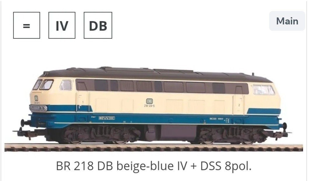 Piko DB BR 218 Diesel Locomotive 57903-2 HO Scale DCC Ready
