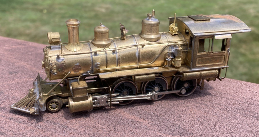 HO United Virginia & Truckee 4-6-0 No. 26 Steam Locomotive Brass Unpainted