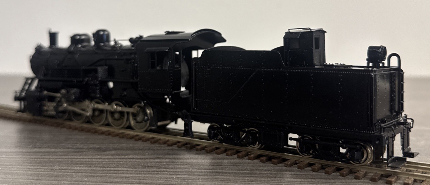 Pacific Fast Mail HO Brass Decapod FRISCO 2-10-0 Russian Painted Black & Tested!
