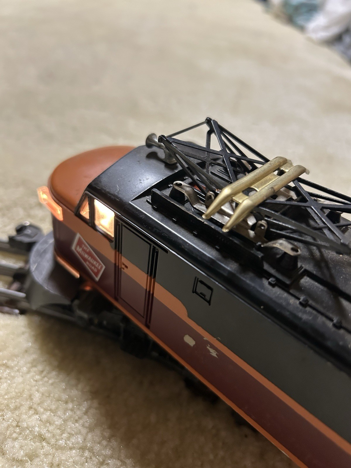 Lionel Milwaukee Road Electric Locomotive Vintage Train 8558 No Box Tested Works