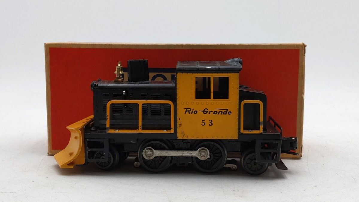 Lionel 53 Vintage O Rio Grande Powered Snowplow Switcher/Box
