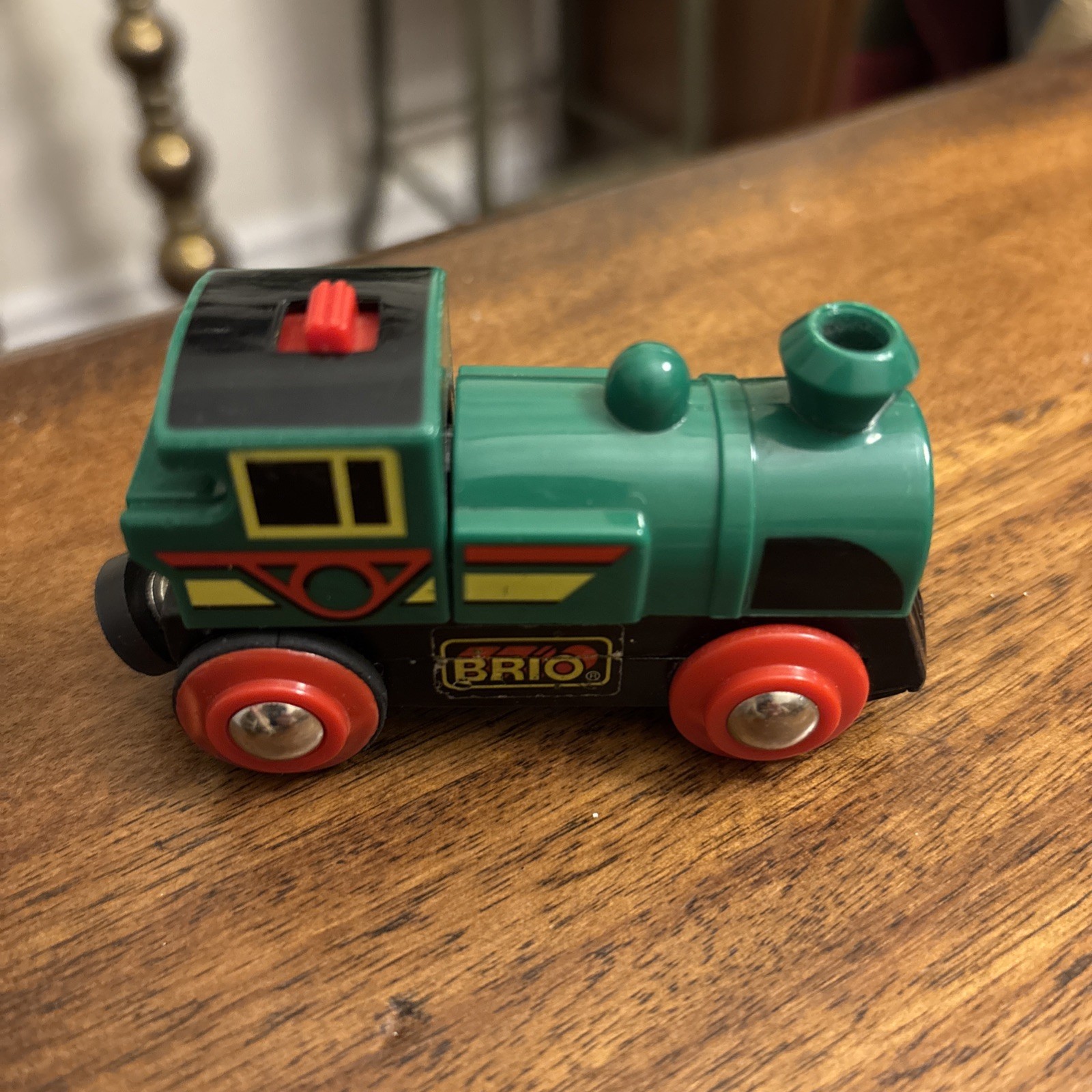 BRIO World Green Action Locomotive Battery Operated Toy Train Untested