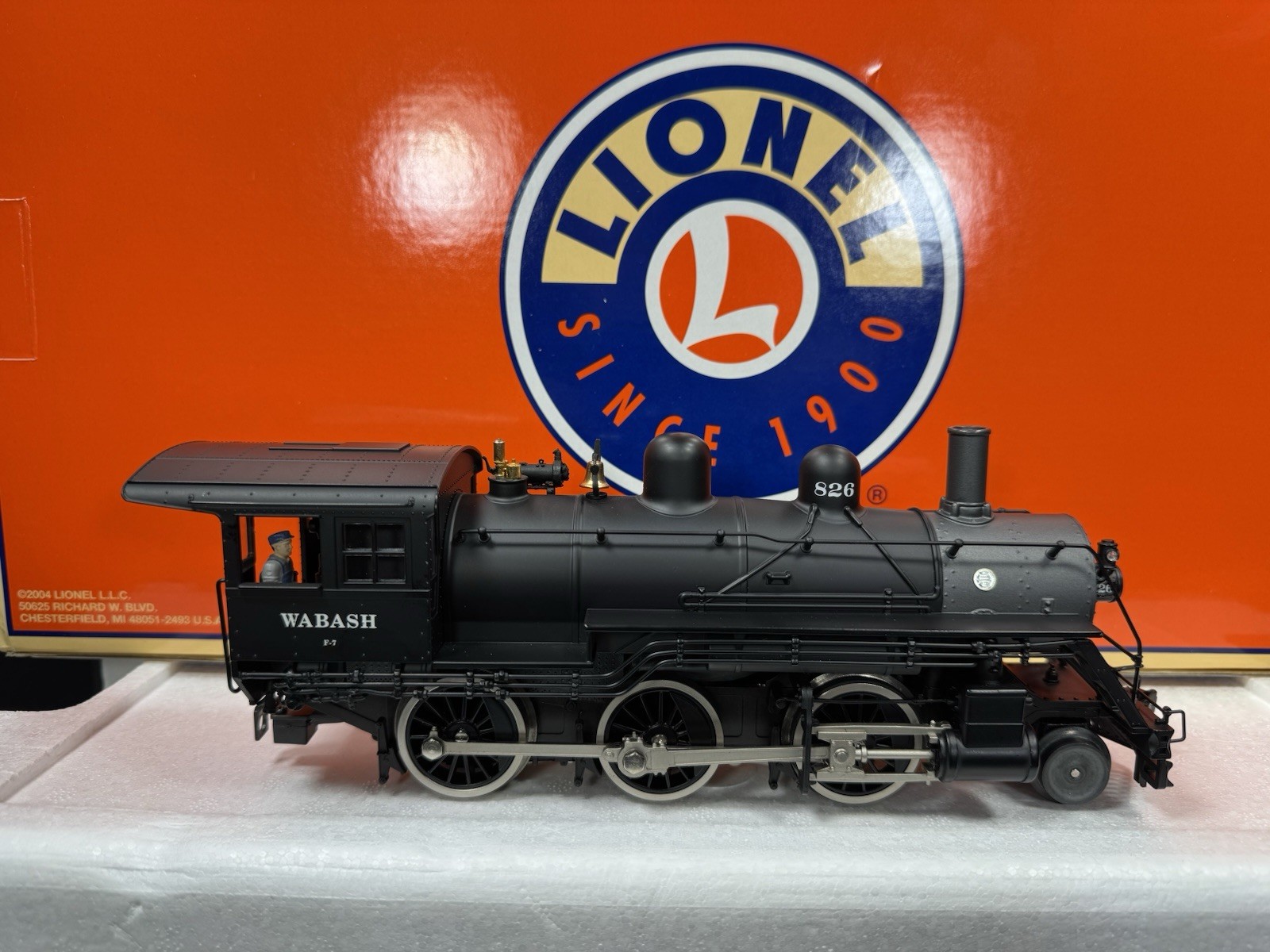 Lionel 6-38018 TMCC Wabash 2-6-0 Mogul steam engine #826 LNIB