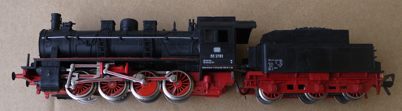 Fleischmann # 4145 HO DC 0-4-0 Steam Locomotive DB BR 55 2781 Black Elephant