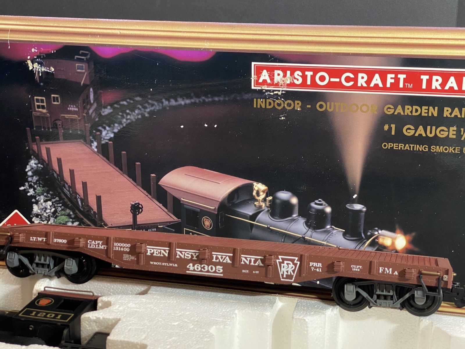 Aristo-Craft G Scale Pennsylvania RR Train Set ART-28001 Complete RUNNING 0-4-0