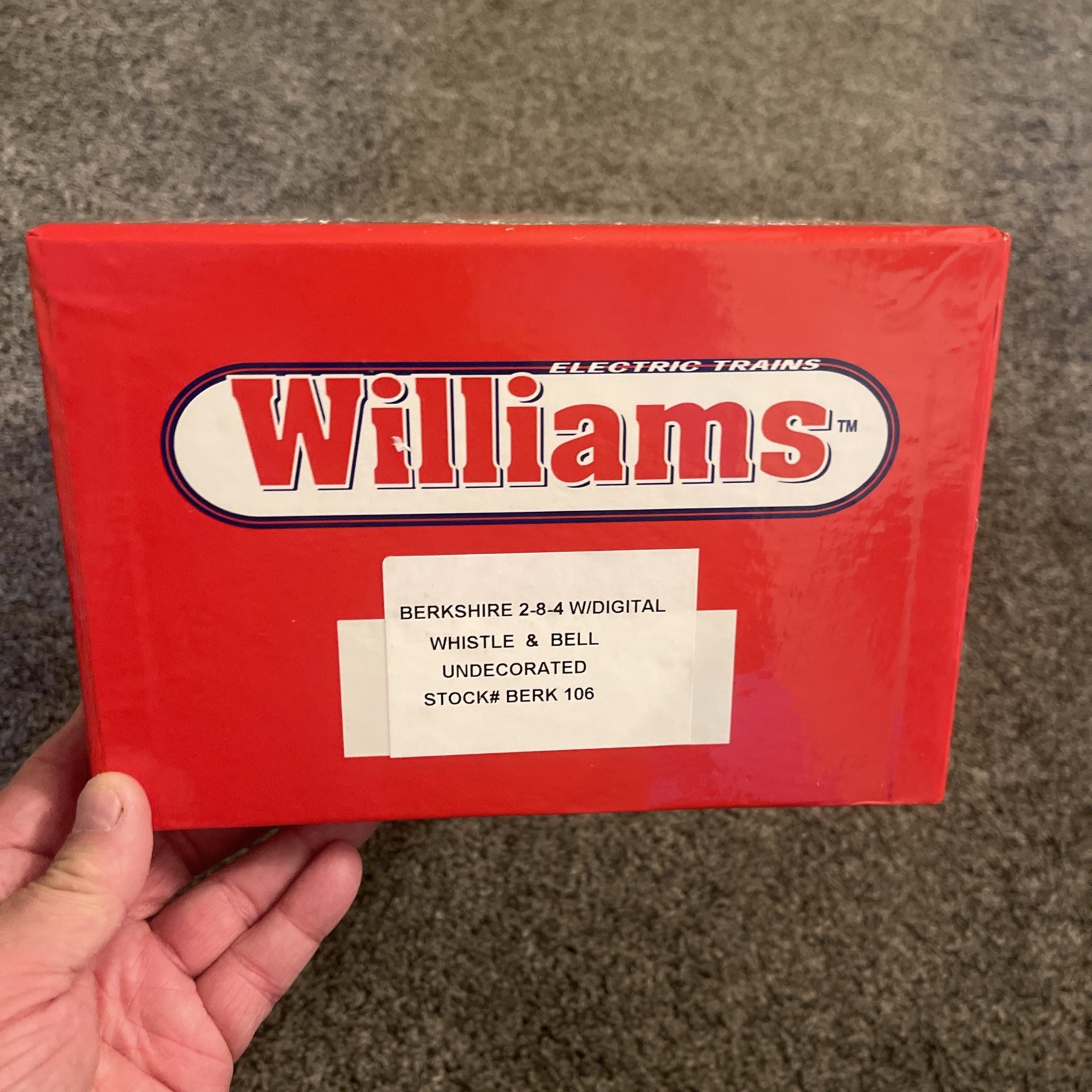 Williams Berkshire 2-8-4 w. Digital Whistle & Bell – Berk #106 Undercoated.