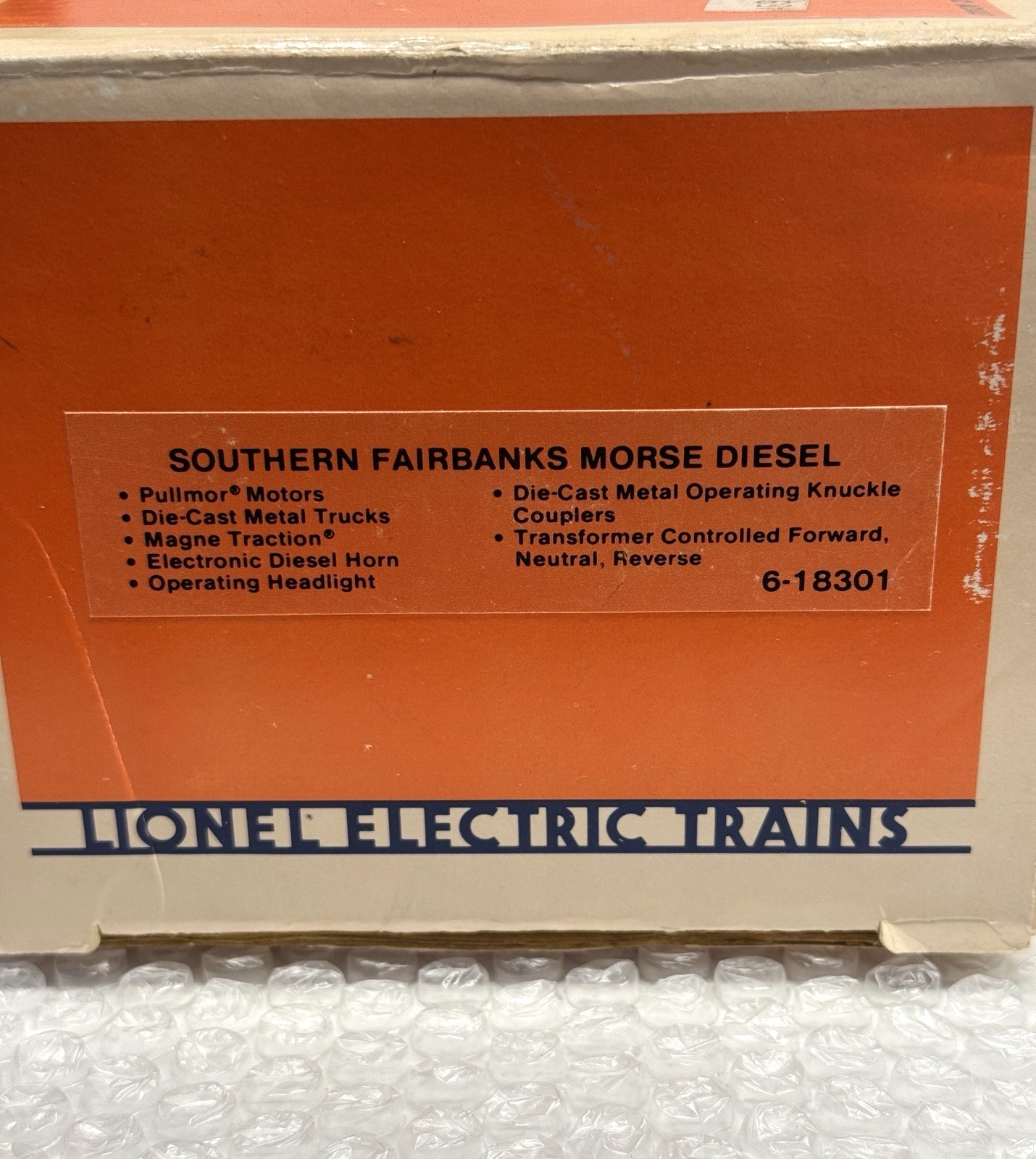Lionel Train Deisel Engine 6-18301 Southern Fairbanks Morse