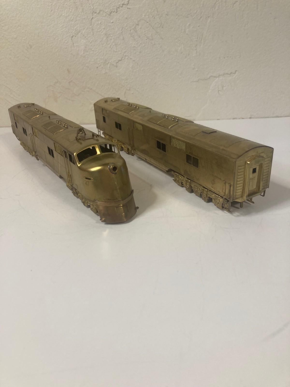 Hallmark HO EMD E-3/6 Brass A/B Set w/Glide Drive Upgraded Trucks Original Box