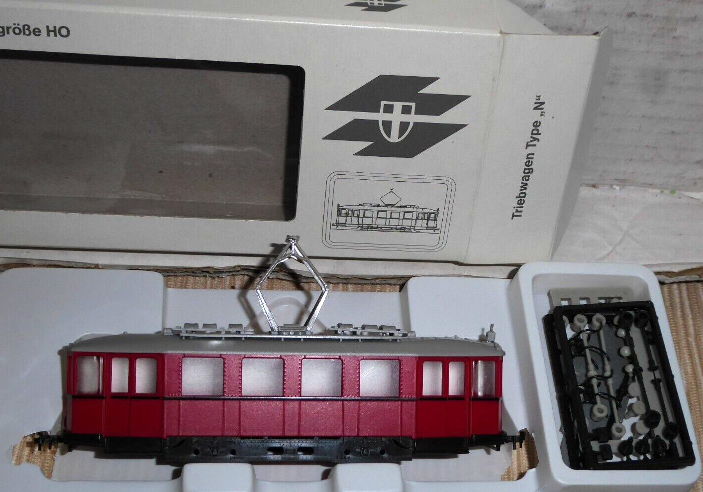 Halling H0 Vienna Tram Motor Car KSW Type N Without Motor, Tram Tramway OVP
