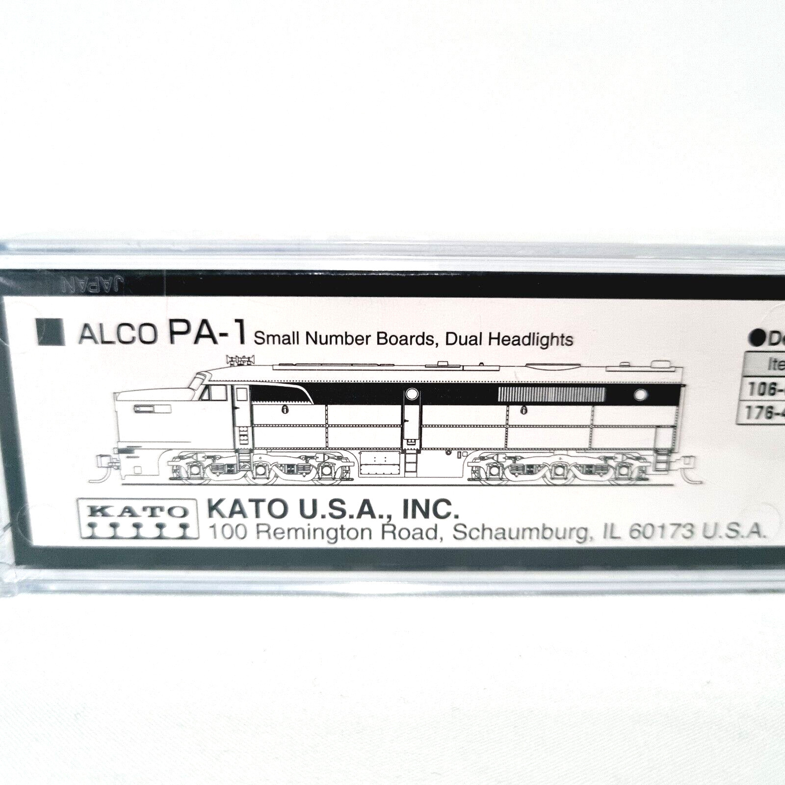 Rio Grande Western Alco KATO 176-4101 PA-1 6003 N Scale Gauge DC12V Precision