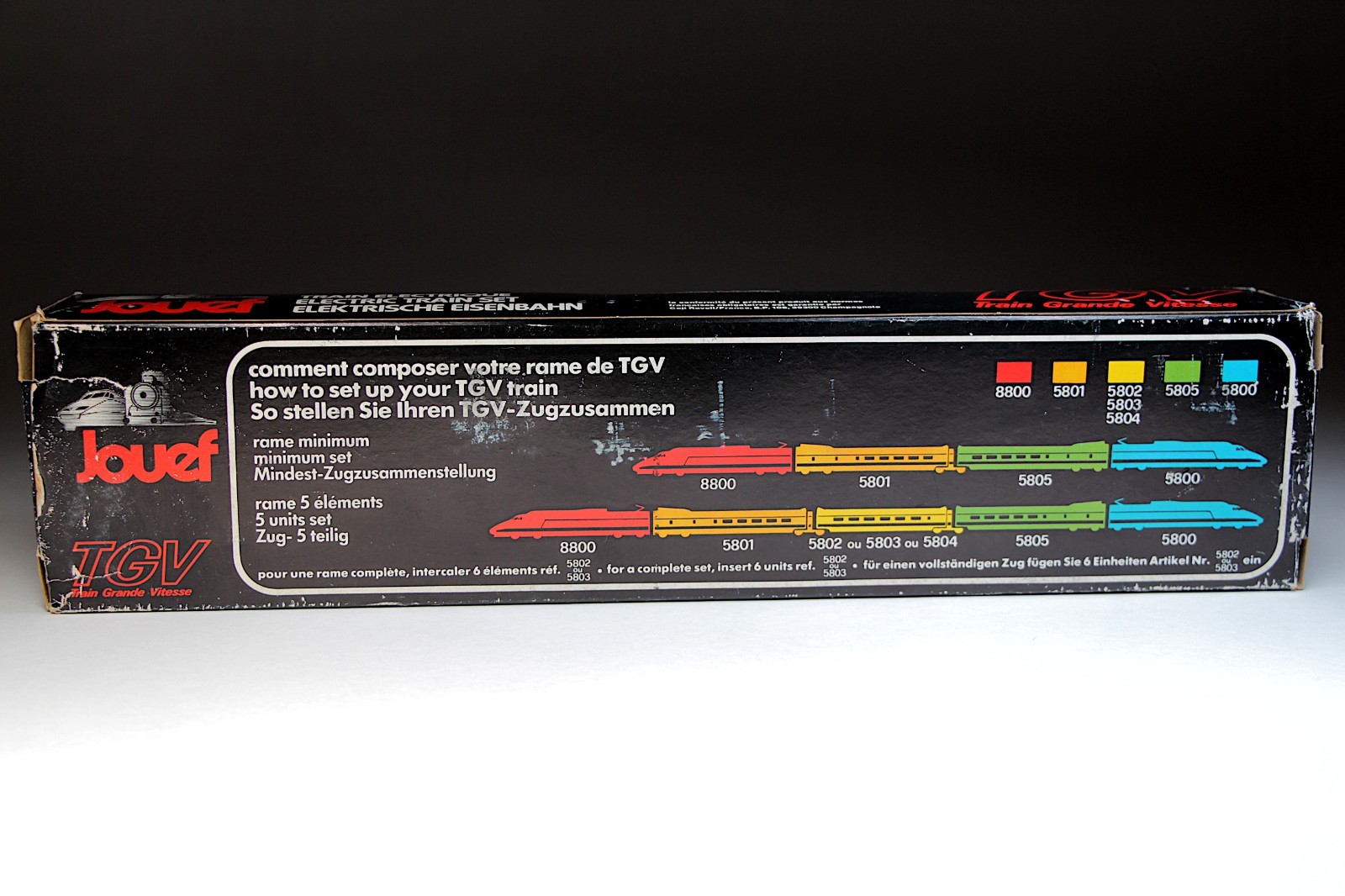 Jouef TGV 23084 Train Grande Vitesse HO Scale Electric Train 8800 Engine in Box