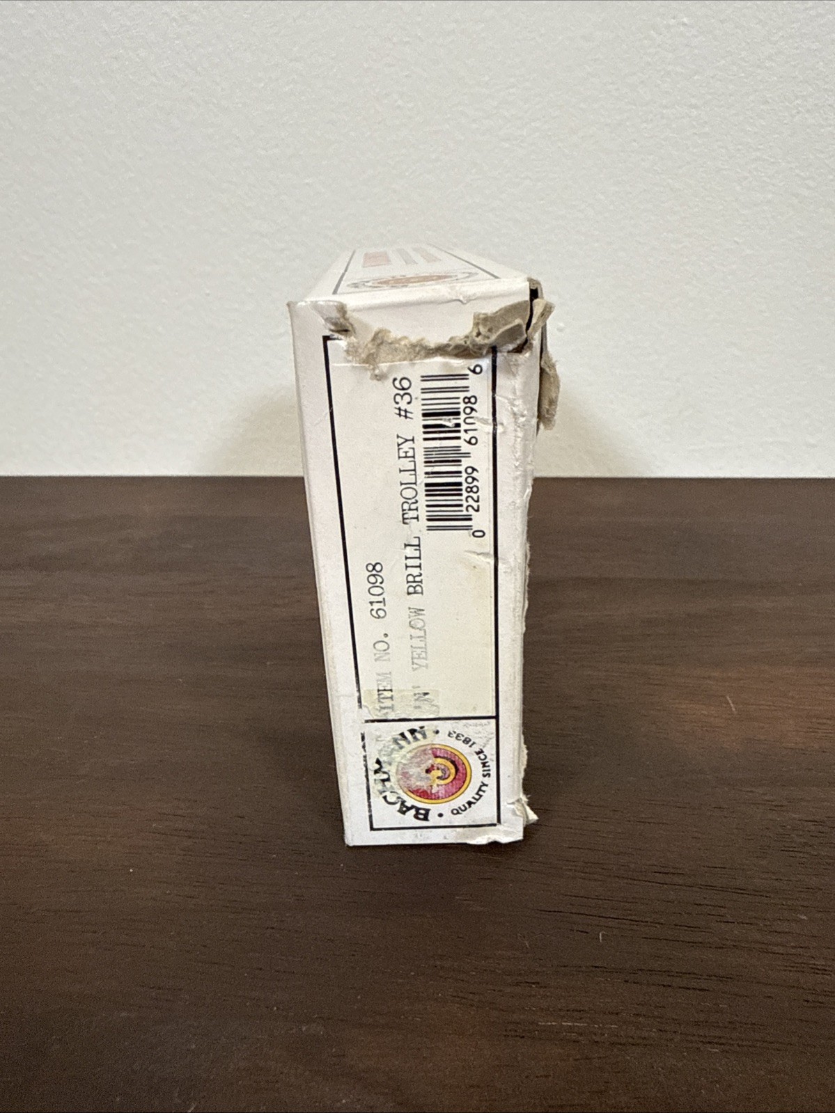 Bachmann 61098 N Scale Yellow Brill Market Street Trolley #36 LN/Box