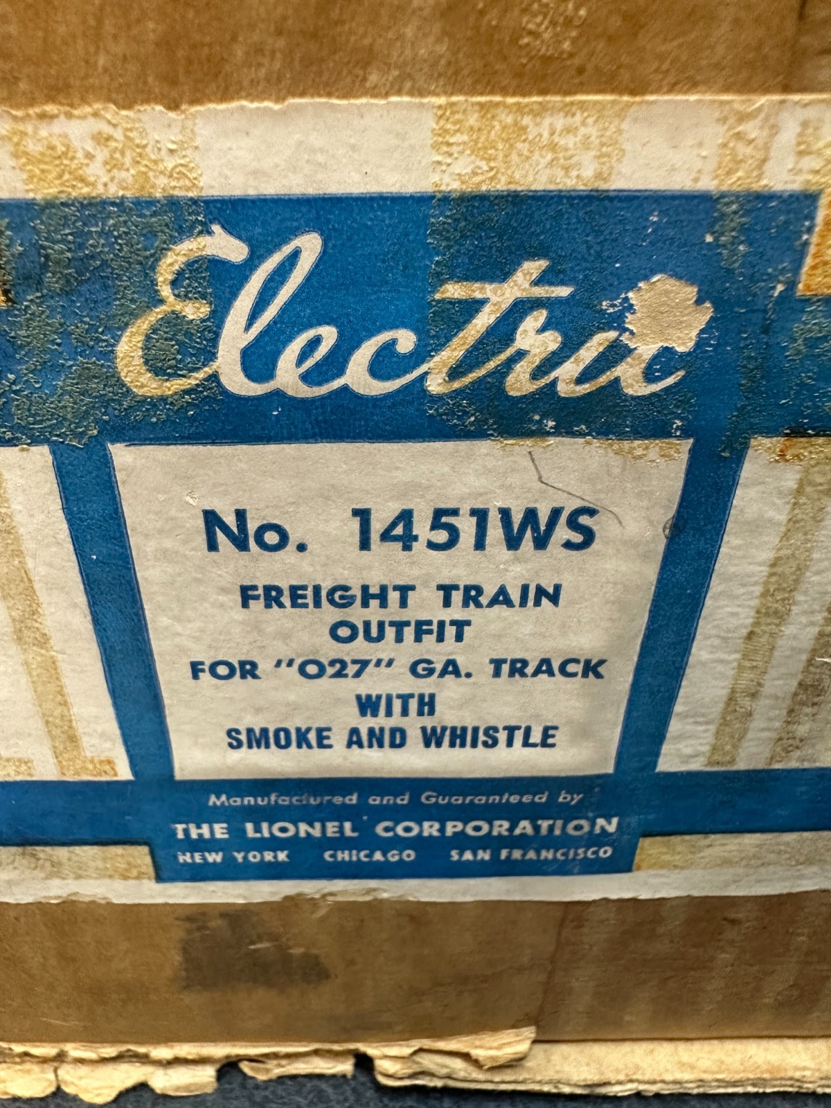 Lionel 1451WS Freight Outfit #2026 w/ Smoke & Whistle 2-6-2 O-Scale 1949 WORKS!