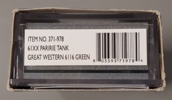 Graham Farish 371-978 N Scale GWR 61XX Paririe Tank 2-6-2 Steam Locomotive #6116