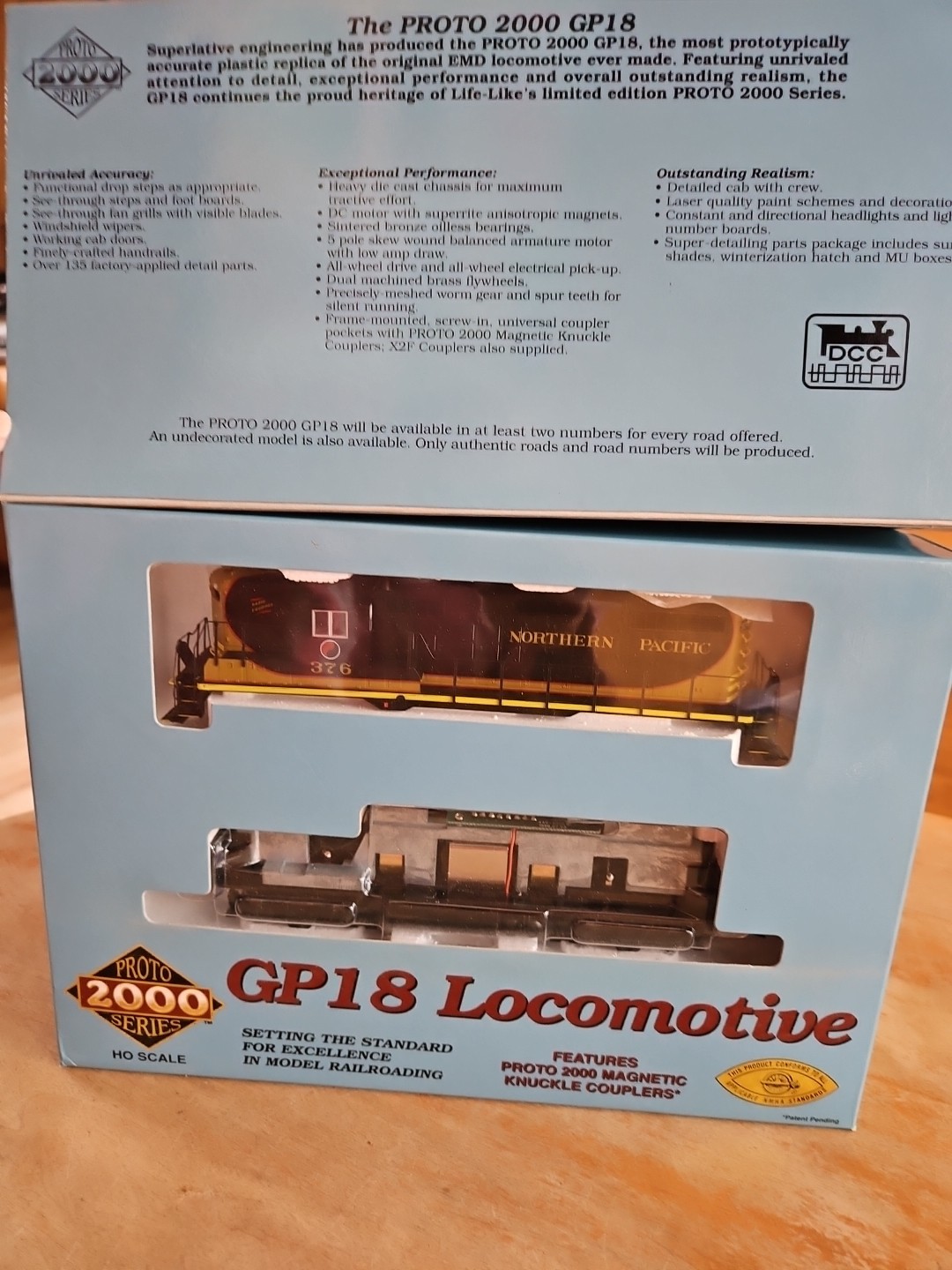 Proto 2000 HO Kit #30531 GP18 Locomotive Northern Pacific NP #376 NEW IN BOX