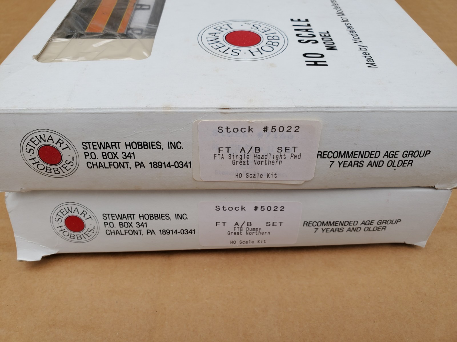 HO Stewart Hobbies 5022 FT AB Set Great Northern #Un-numbered spud001