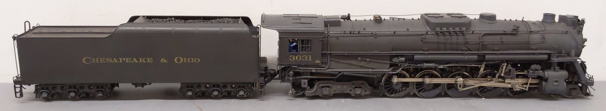 Westside Model Co. O Brass C&O Class T-1 2-10-4 Steam Loco & Tender #3031 – 2R