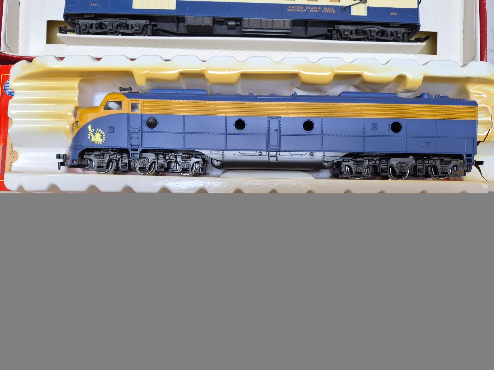 RIVAROSSI & IHC HO JERSEY CENTRAL BLUE COMET 9 PC SET E8 A-A & 7 CARS “SCARCE”
