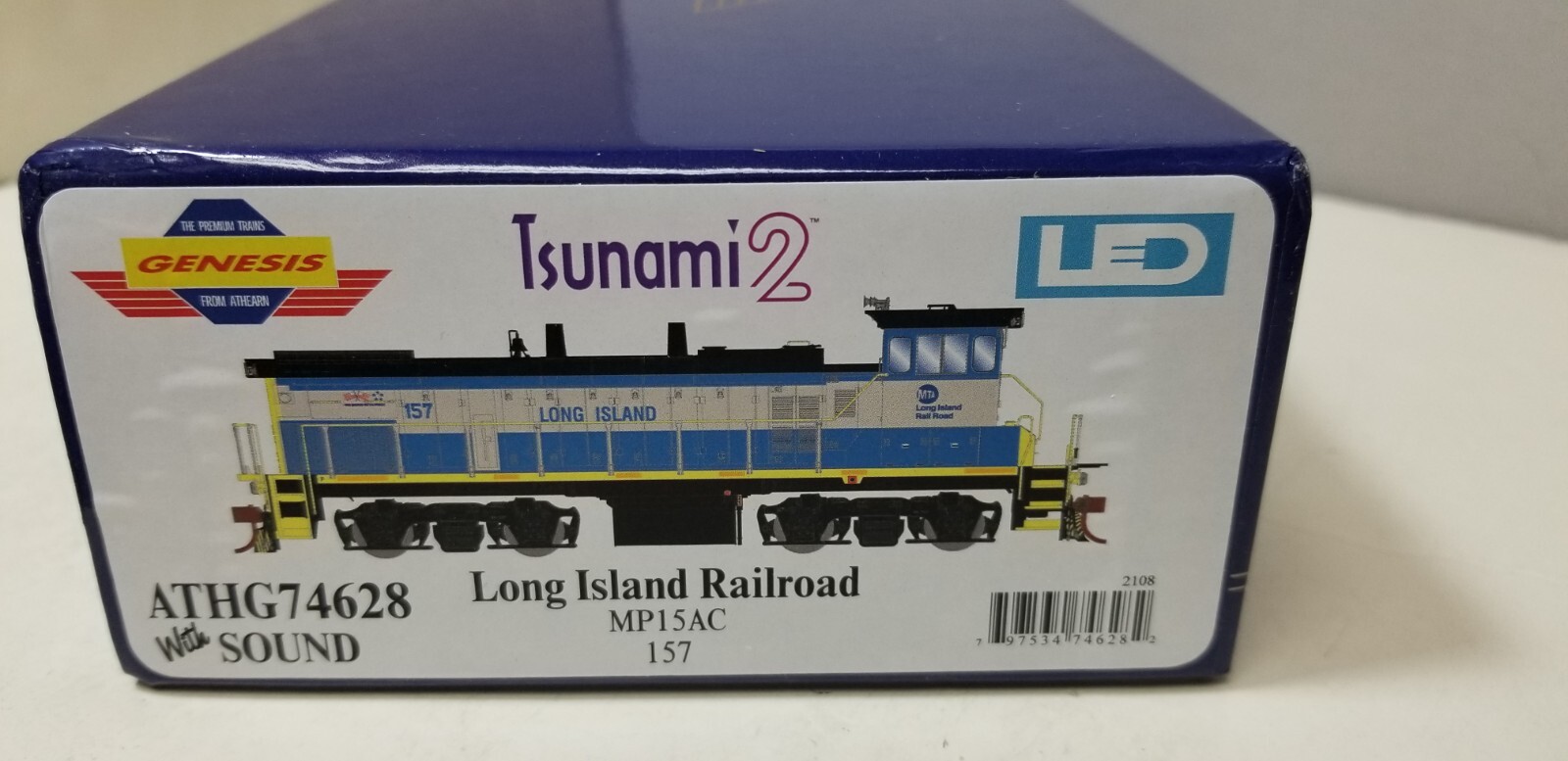 Athearn Genesis G74628 HO LONG ISLAND RAILROAD EMD MP15AC 157 DCC Tsunami2 Sound