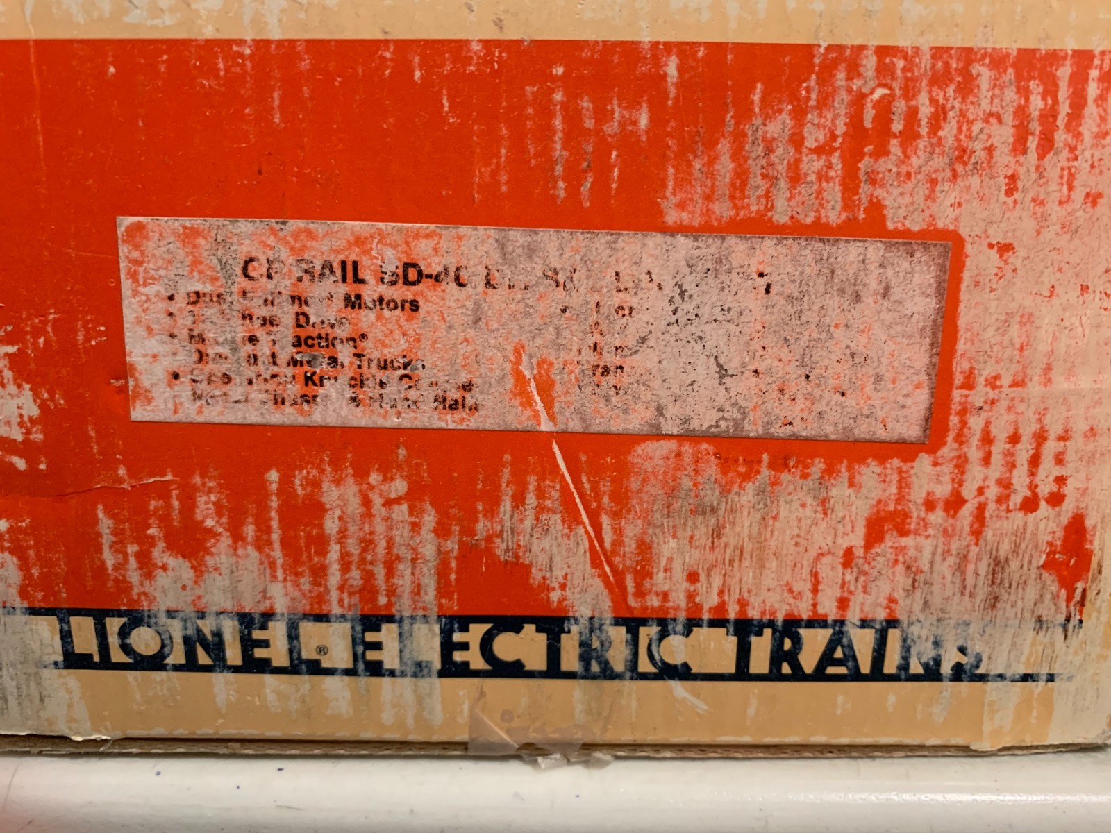 LIONEL 6-18203, CP RAIL SD-40 DIESEL LOCOMOTIVE #8203, OB (1989)