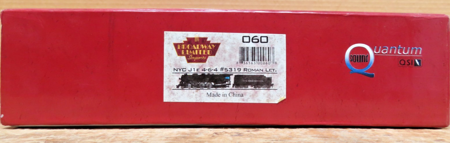 Broadway Limited 060 HO New York Central J1e 4-6-4 Hudson Steam Locomotive EX