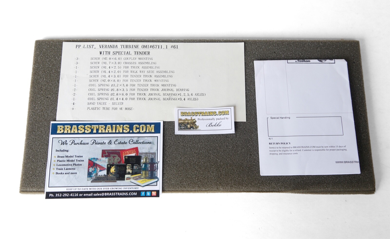 Overland Union Pacific UP Veranda Gas Turbine w/ Fuel Tender OMI 6711.1 HO Brass