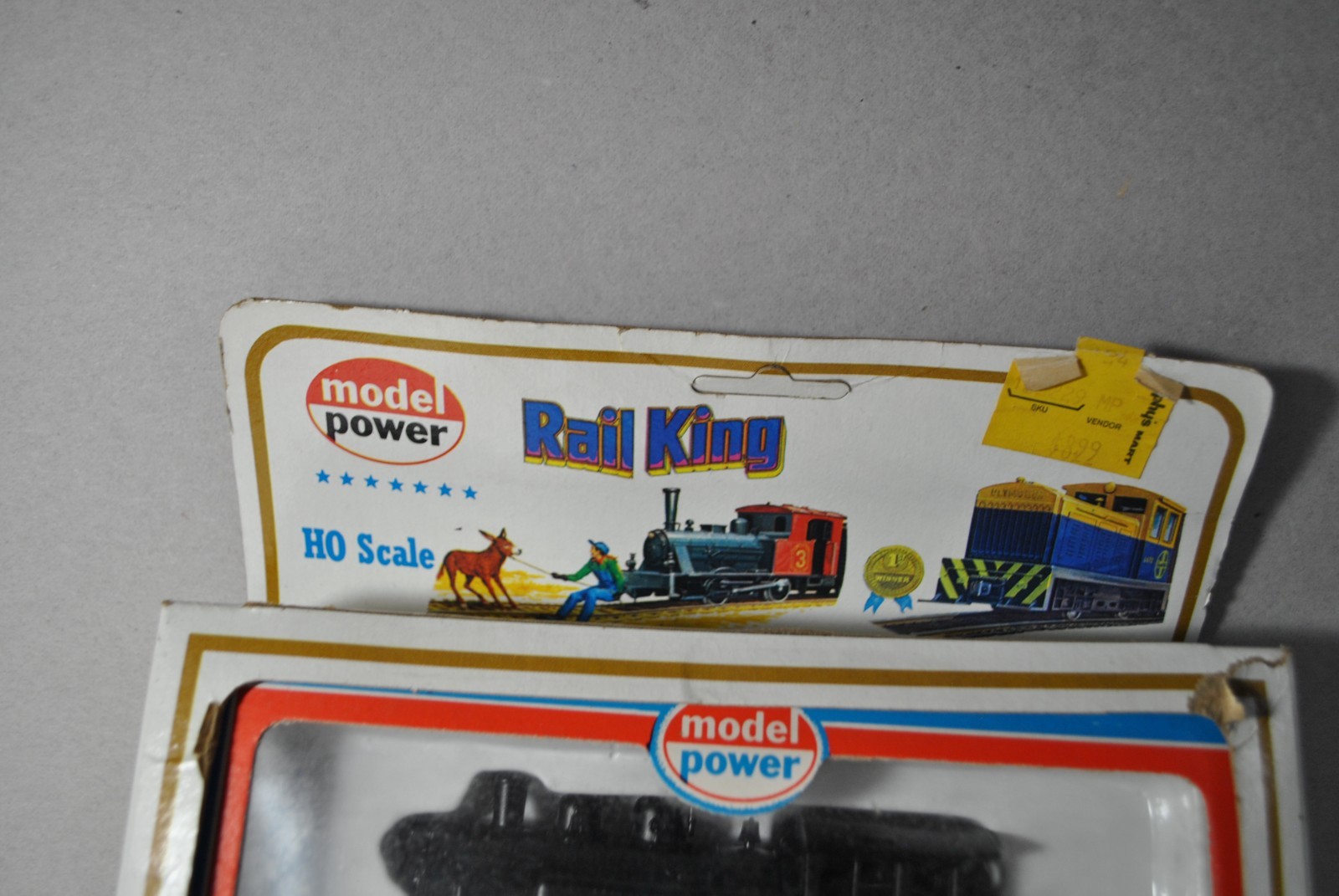 MODEL POWER RAIL KING HO SCALE 2350 ENGINE & 1435 CABOOSE N.I.B.