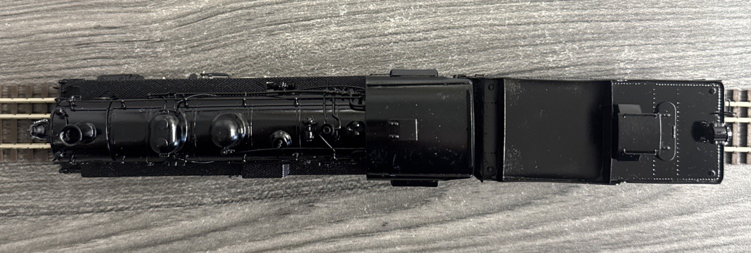 Pacific Fast Mail HO Brass Decapod FRISCO 2-10-0 Russian Painted Black & Tested!