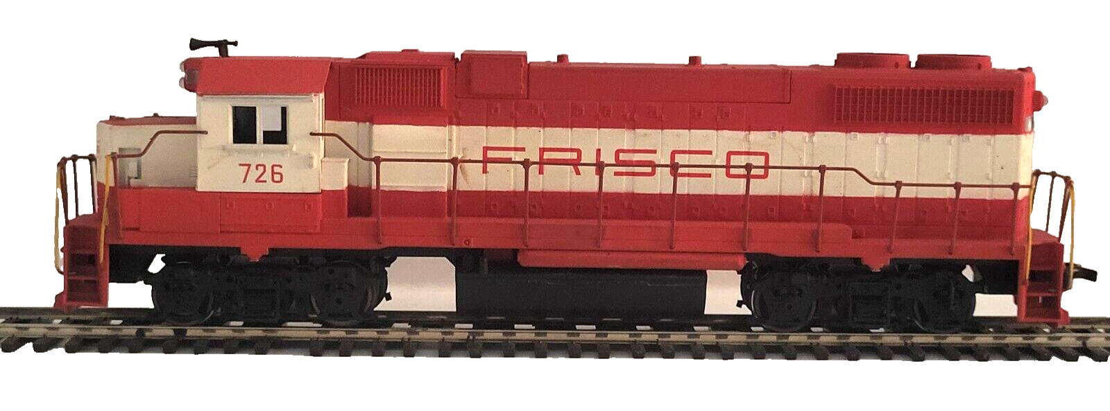 Athearn HO Scale Custom Painted Frisco GP35 #726 DC Powered Used Tested