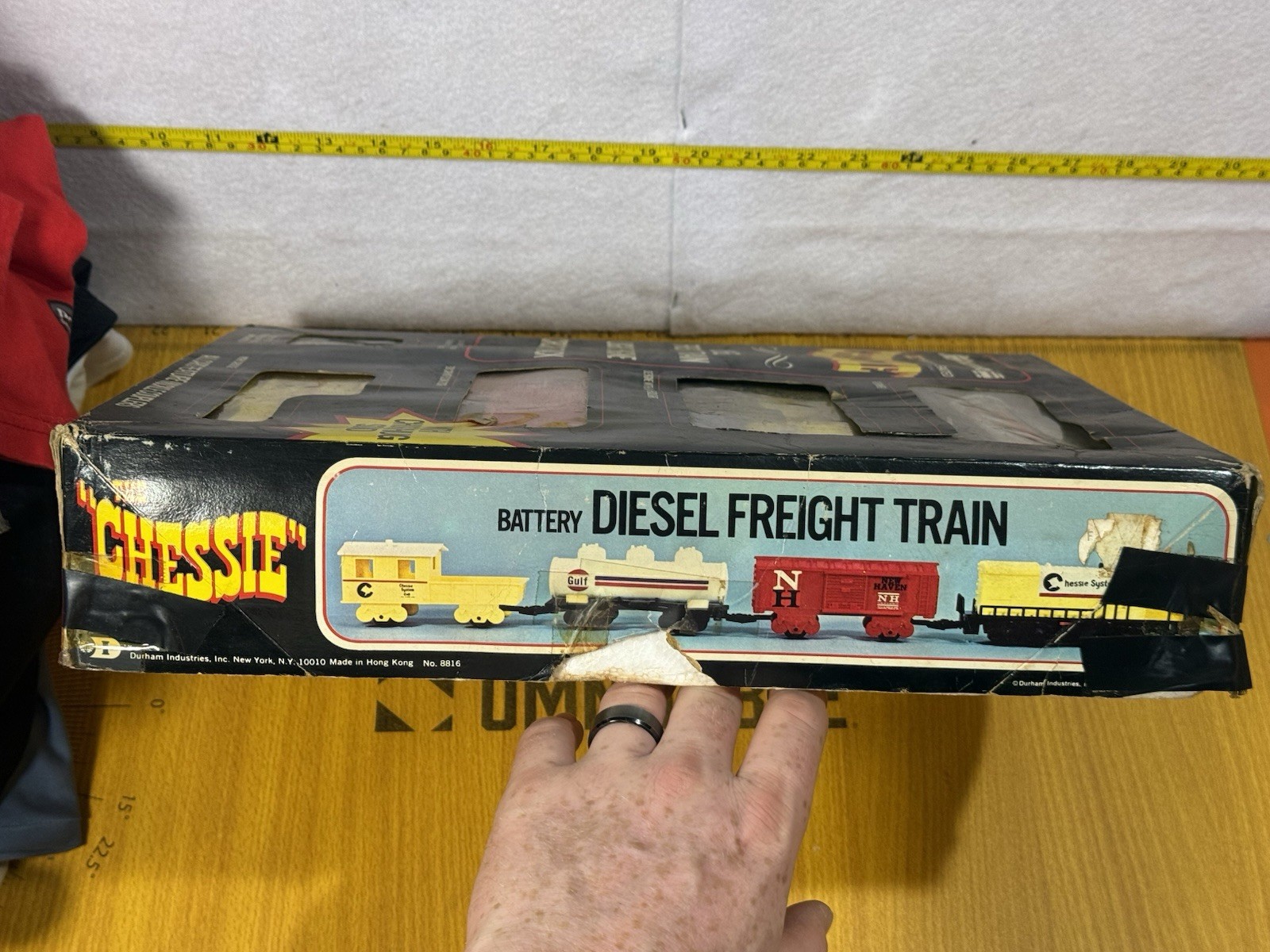Vintage 1976-The Chessie Battery Diesel Train Set-Durham Rail Power NO.8816