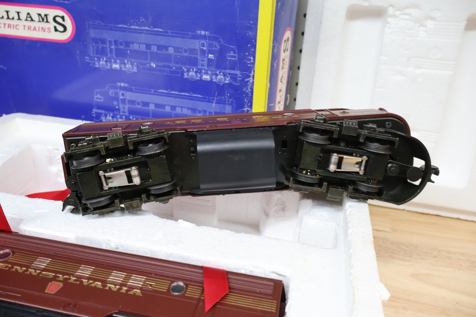 Williams 4305 O Pennsylvania F7 AA Tuscan Red Diesel Locomotives Model 9682 9873
