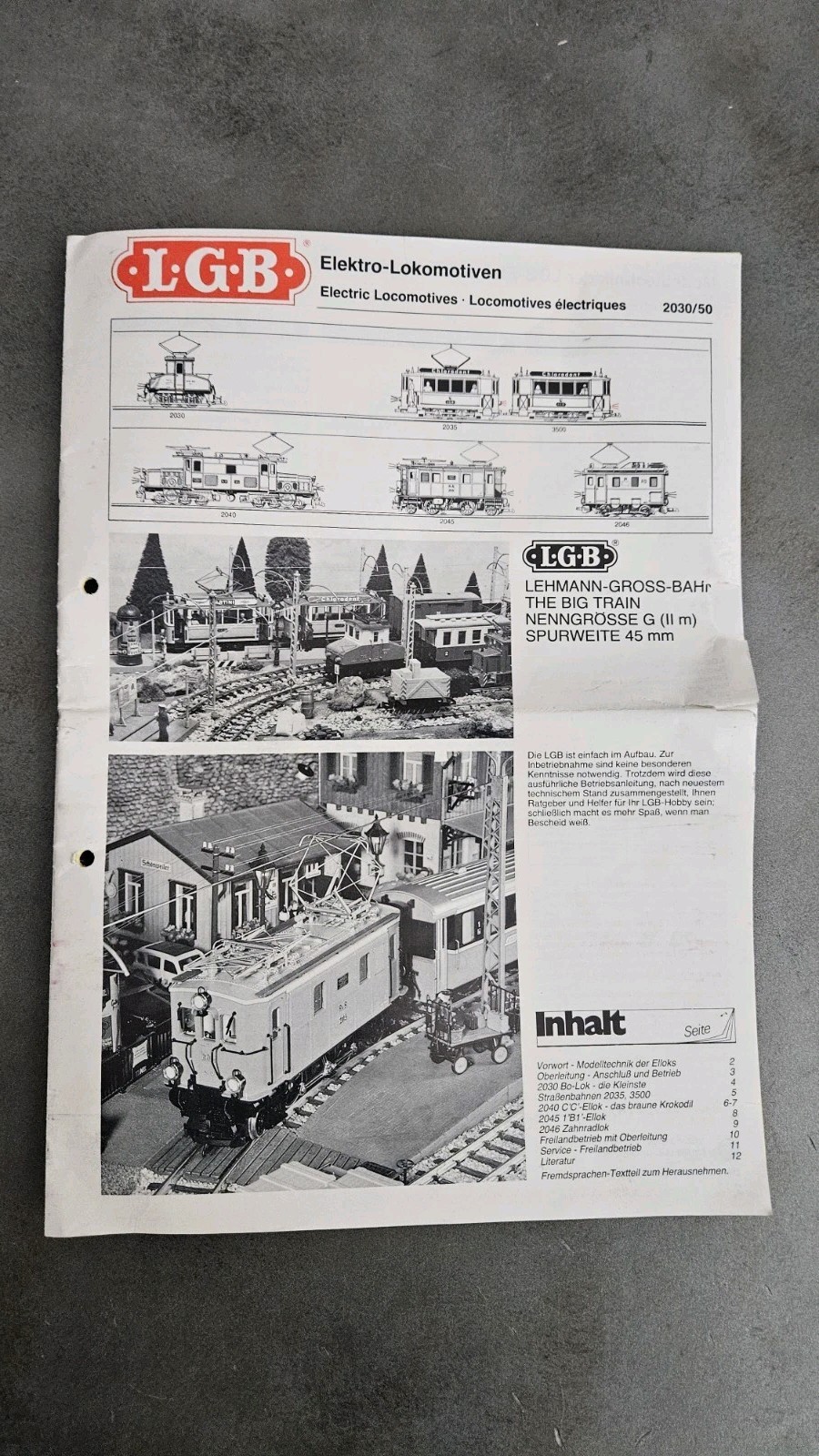 LGB LEHMANN 2030 Anniversary 1968-1988 Trolley Set W/ Box & Papers EX. Condition
