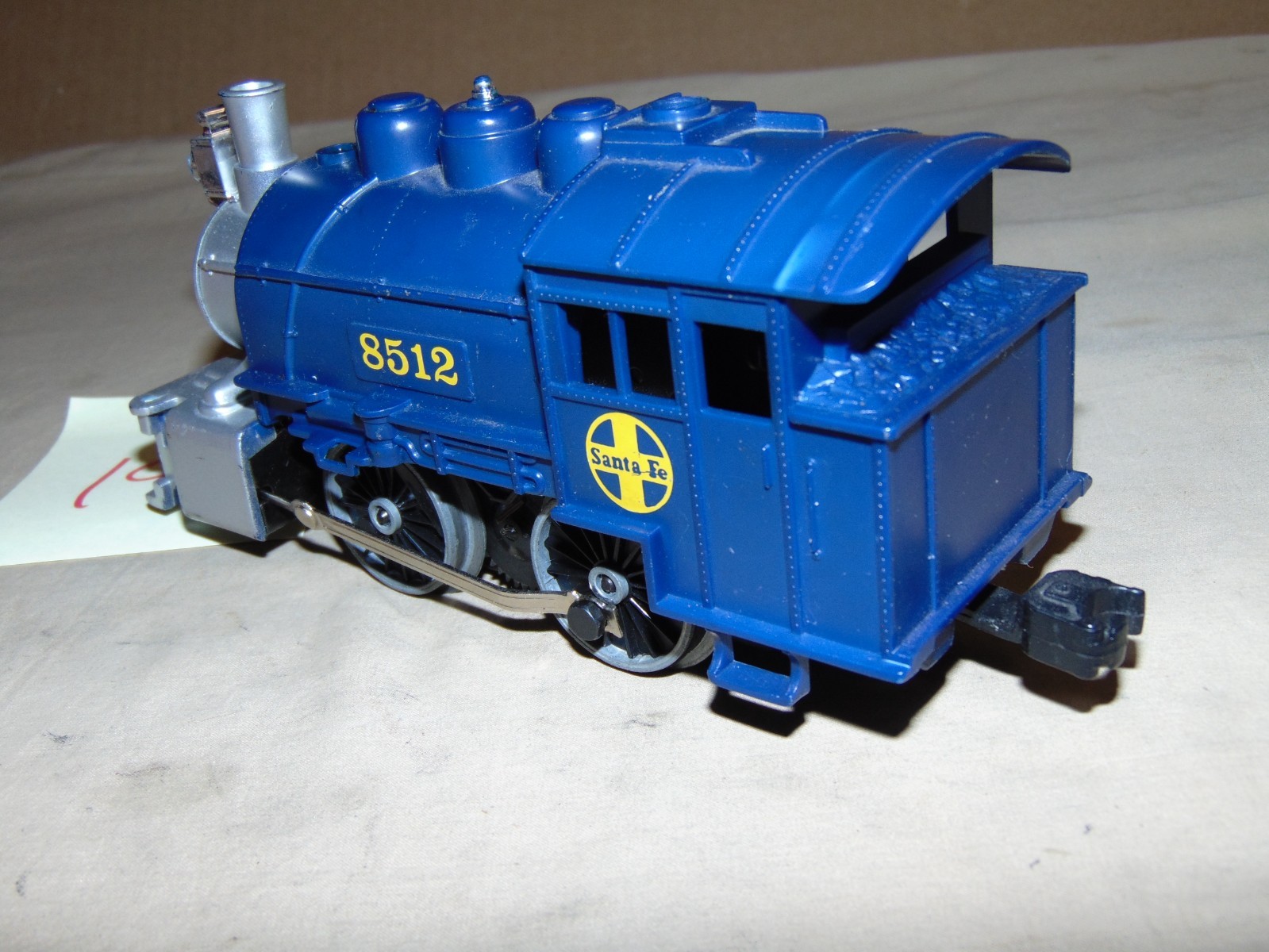 LIONEL O 8512 SANTA FE DC POWER STEAM ENGINE WITH PLASTIC SHELL #19