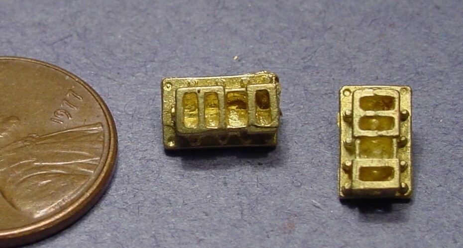 HO/HOn3 LOGGING LOCOMOTIVE COUPLER POCKETS WISEMAN BACK SHOP BRASS PARTS HBS026