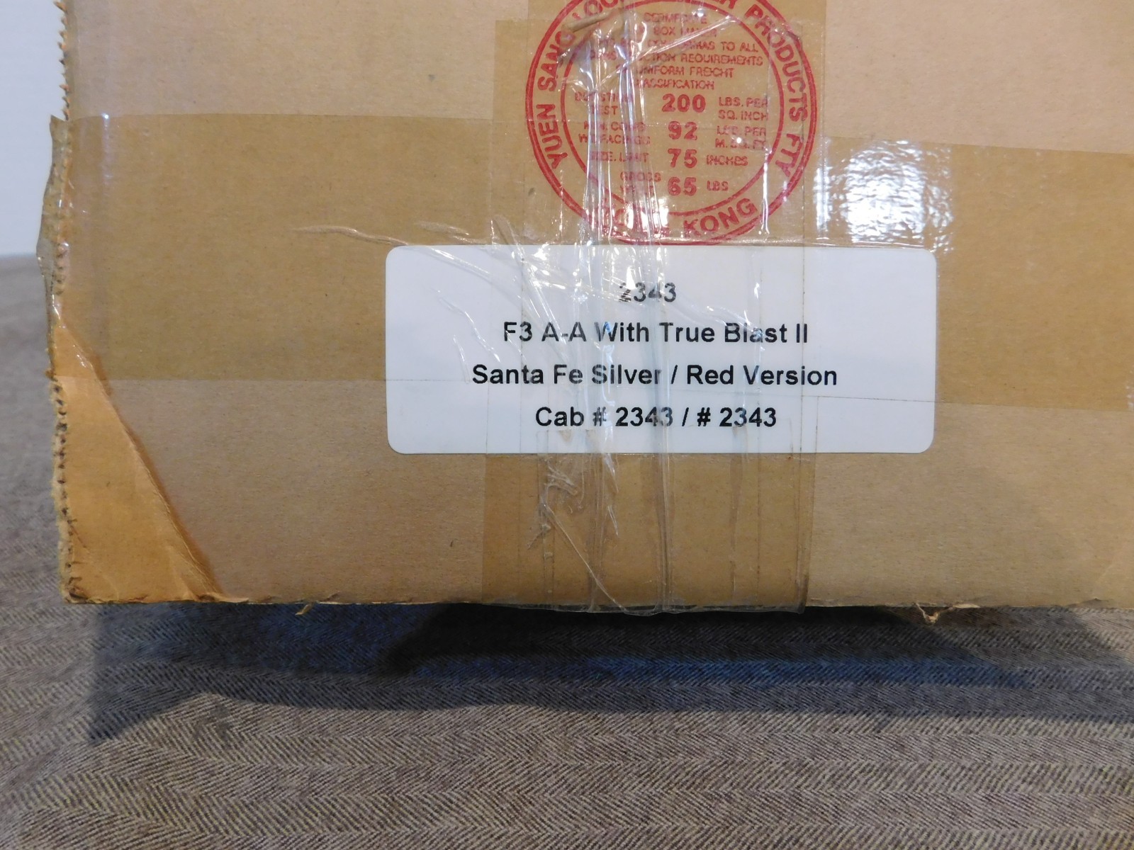 Williams Santa Fe #2343 Super Chief Locomotive & Dummy True Blast Silver/Red