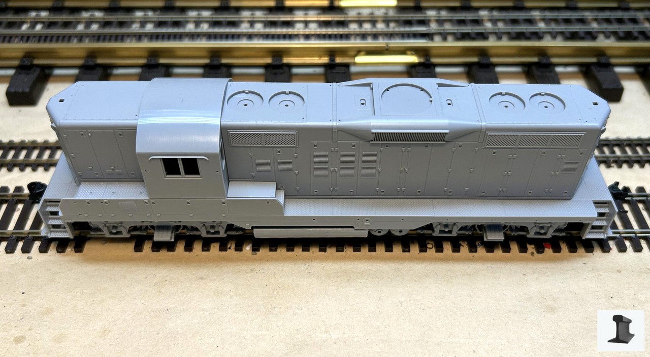 Walthers Proto HO Scale ~ EMD GP9 Phase II ~ Undecorated ~ DCC Sound ~ 920-42726