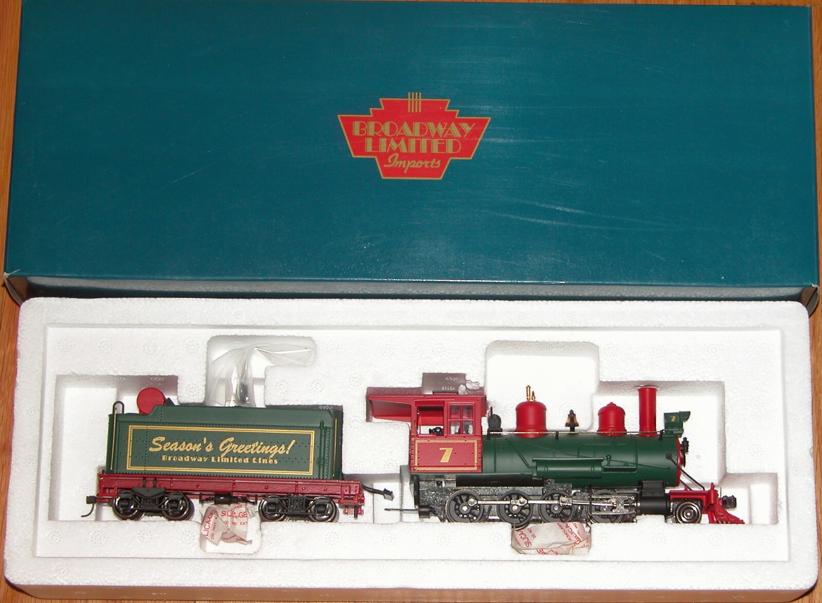 On30 BROADWAY LIMITED 910 C-16 2-8-0 STEAM LOCOMOTIVE HOLIDAY 7 DC DCC SOUND QSI