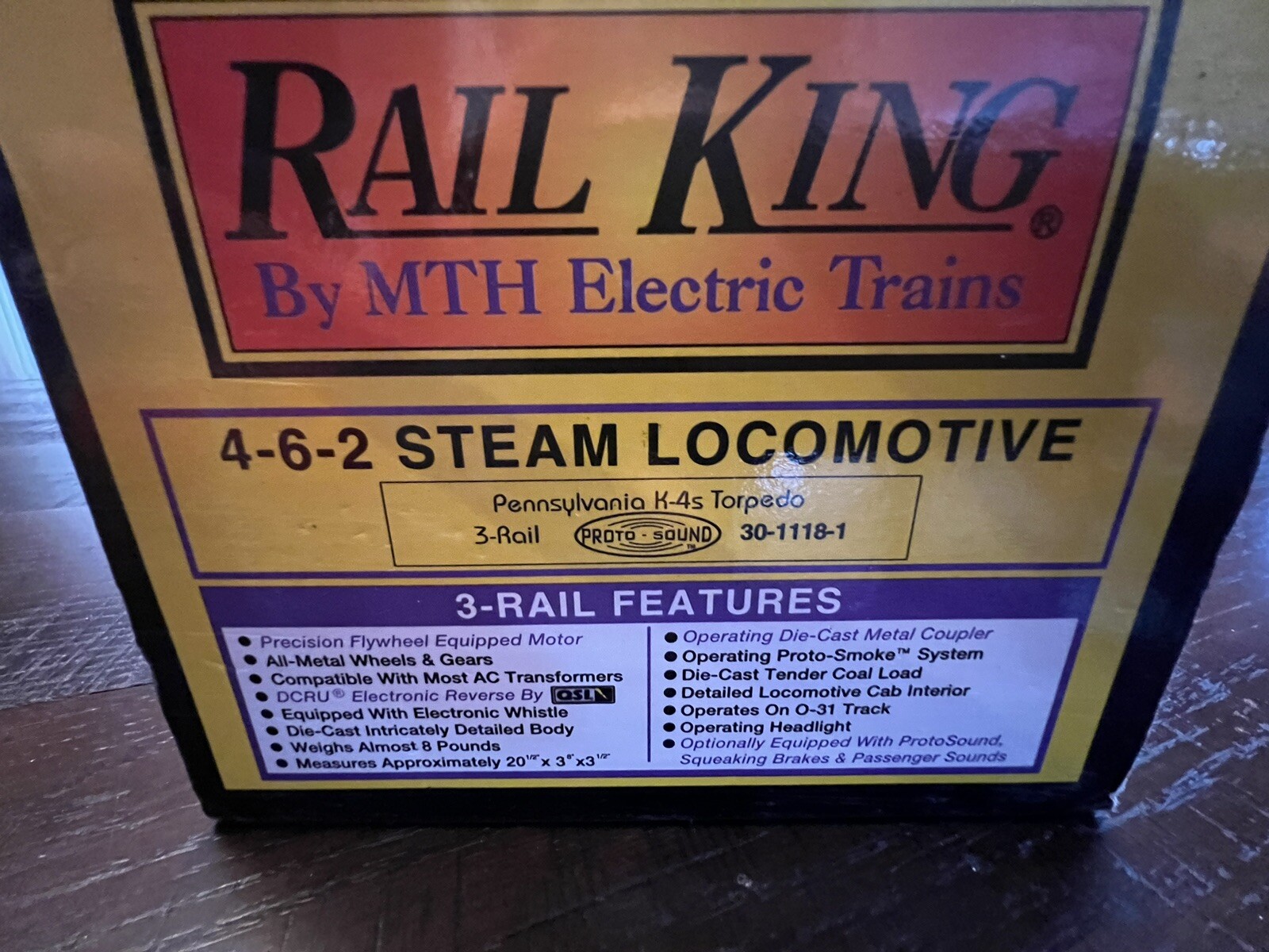 MTH RailKing 30-1118-1 Pennsylvania Torpedo K-4s 4-6-2, 30-1118