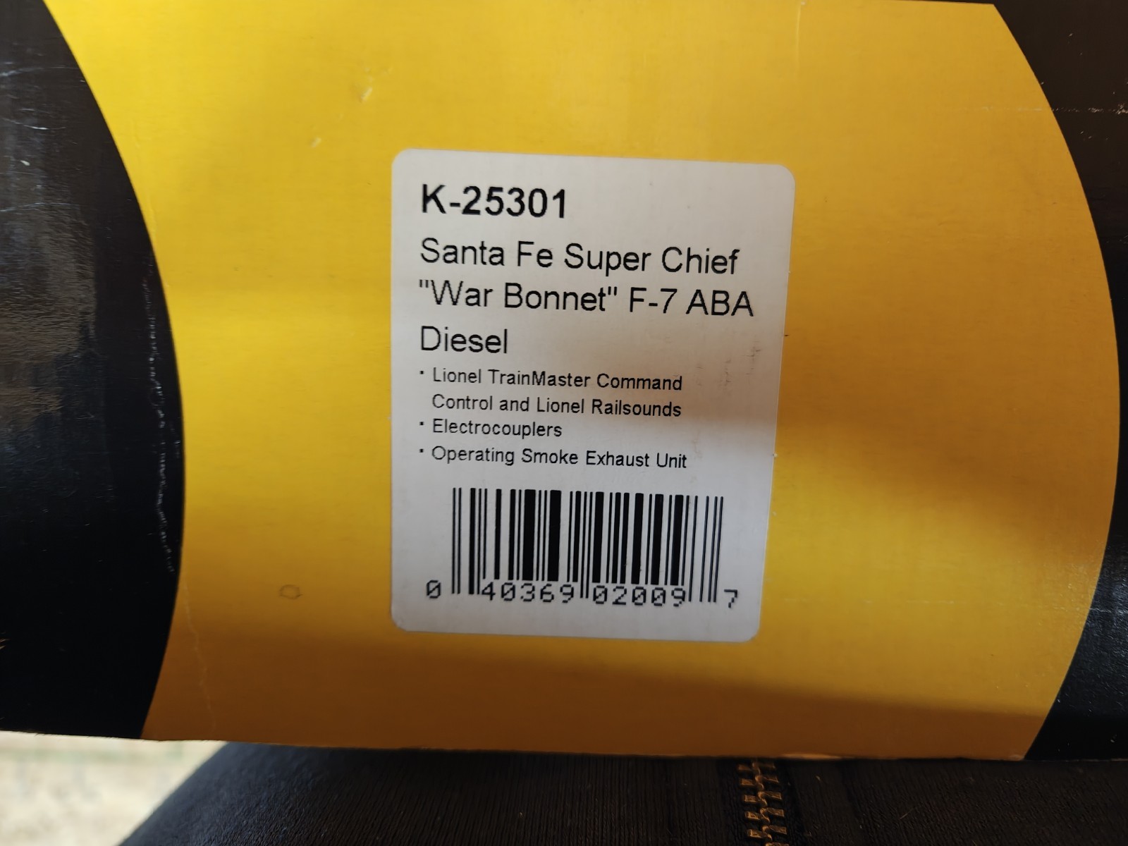 K-Line K25301 Santa Fe Super Chief Warbonnet F-7 ABA Diesel Set New in Box