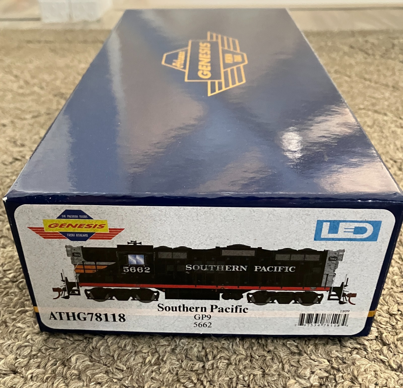Athearn Genesis HO EMD GP9 SP5662- Soundtraxx DCC Sound with Supercapacitor- NEW