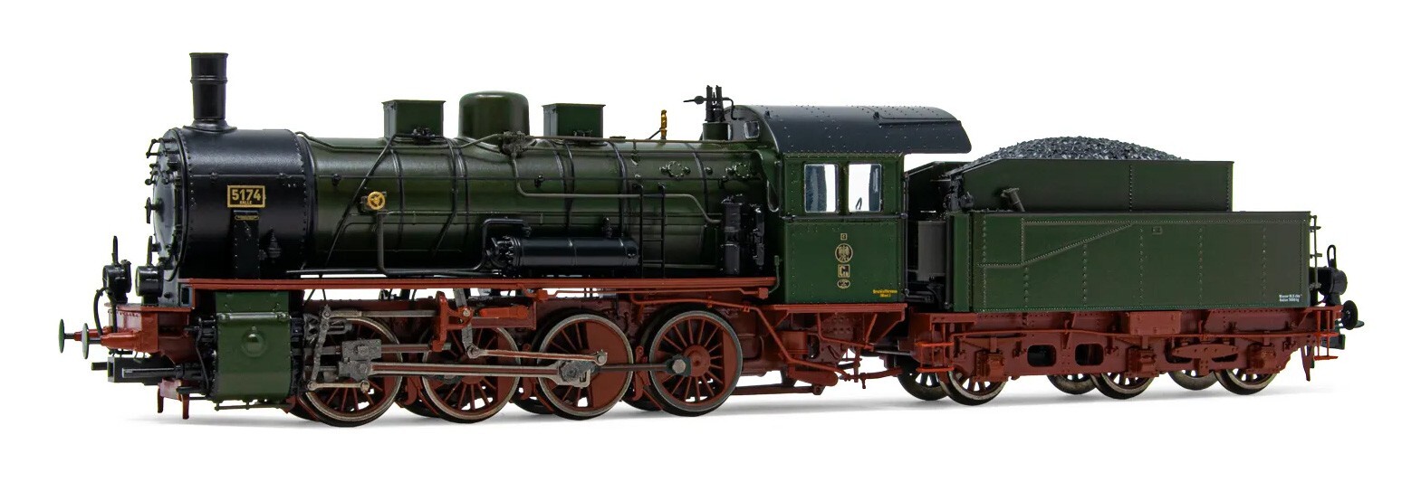 Rivarossi HR2807 KPEV G8.1 Green/Black Livery Red Frame, Red Decorations
