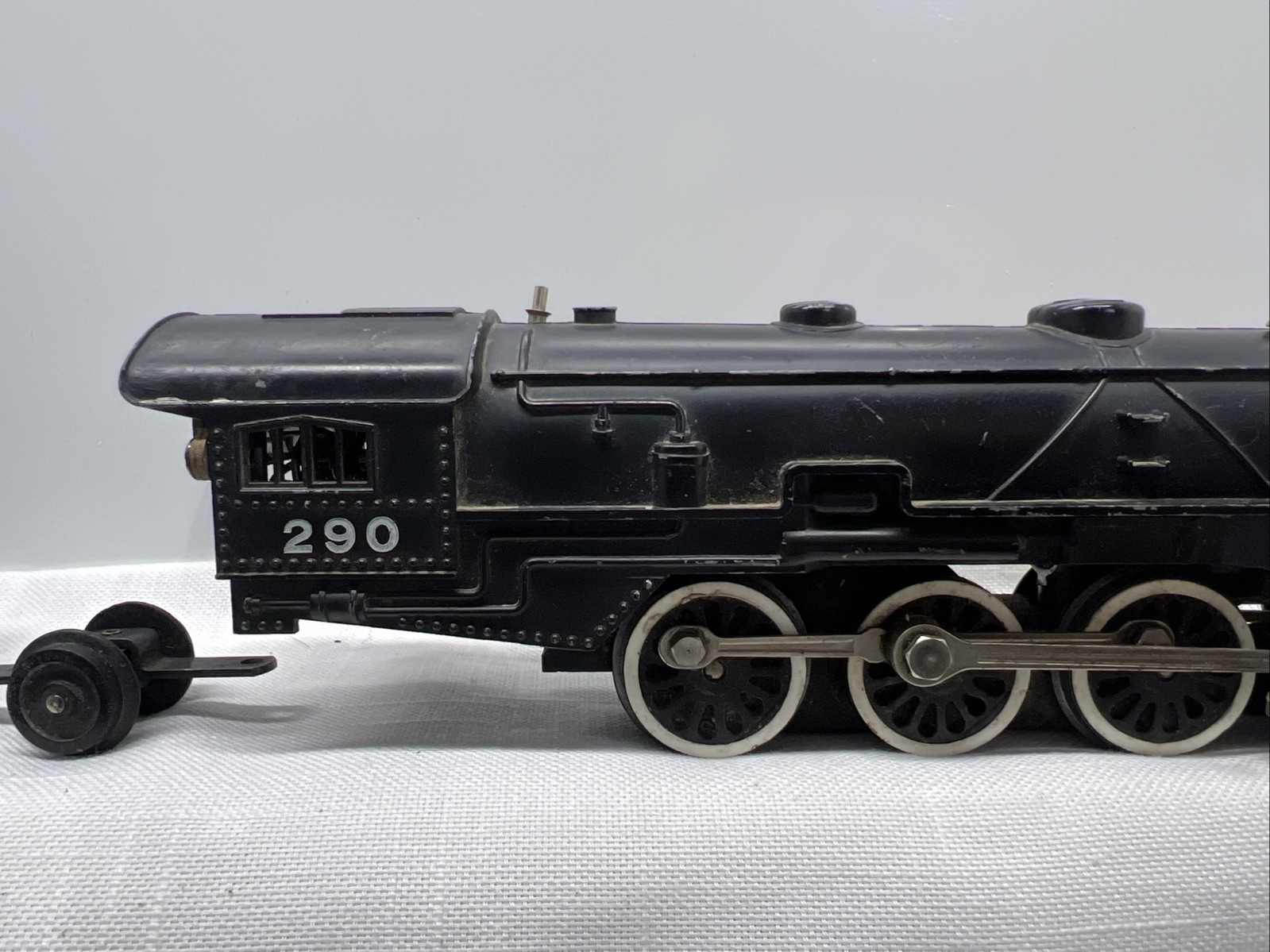 Vintage American Flyer No 290 Cast Metal Steam Engine Locomotive & Tender -1