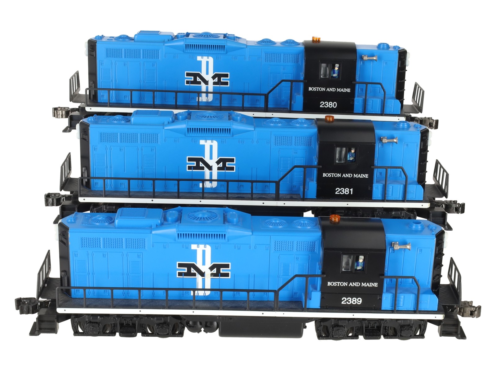 Lionel 6-11843 O Gauge Boston & Maine Diesel Lash-up Set #2380, 2381, 2389 EX