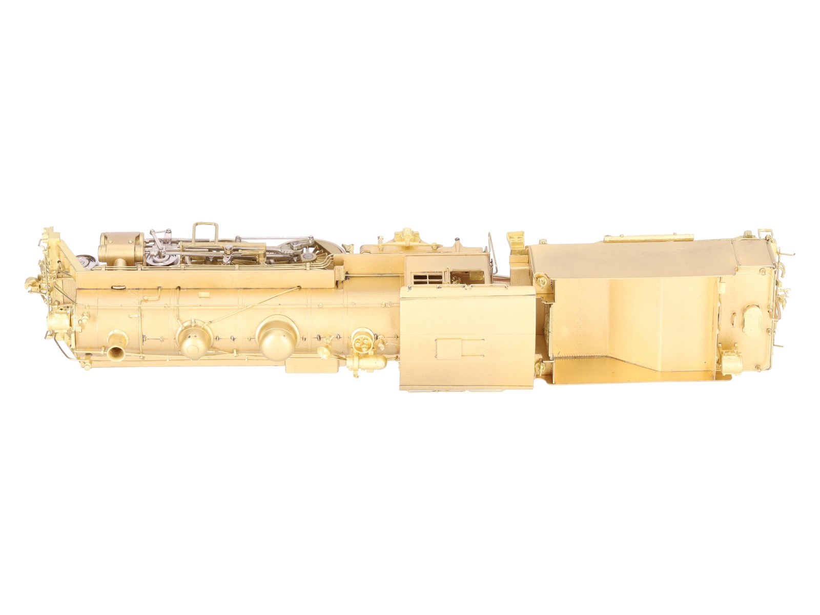 New England Rail Service HO BRASS Class J-1 4-4-2 Steam Loco & Tender- Unpainted