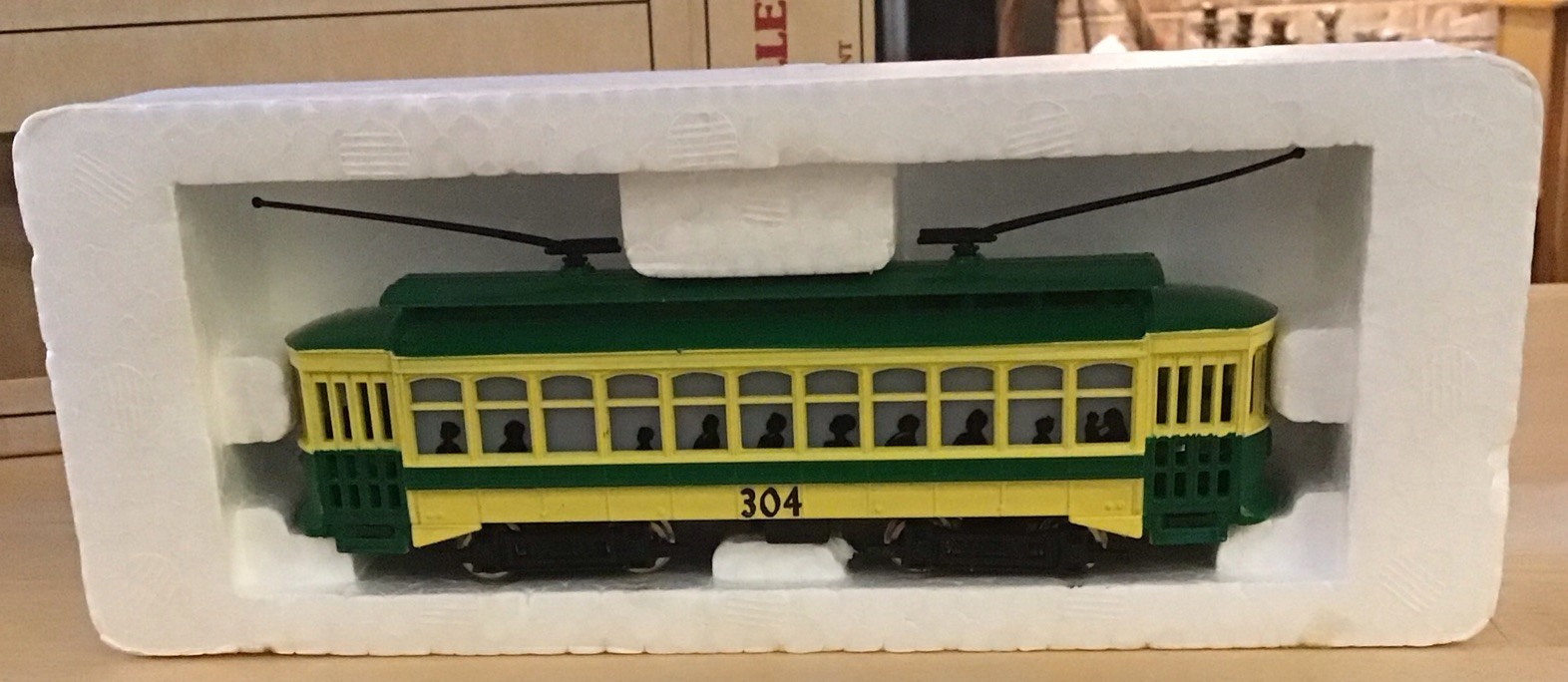 Bachmann HO Brill Trolley #1311 PRT no 304 In Box With Liner & Instructions