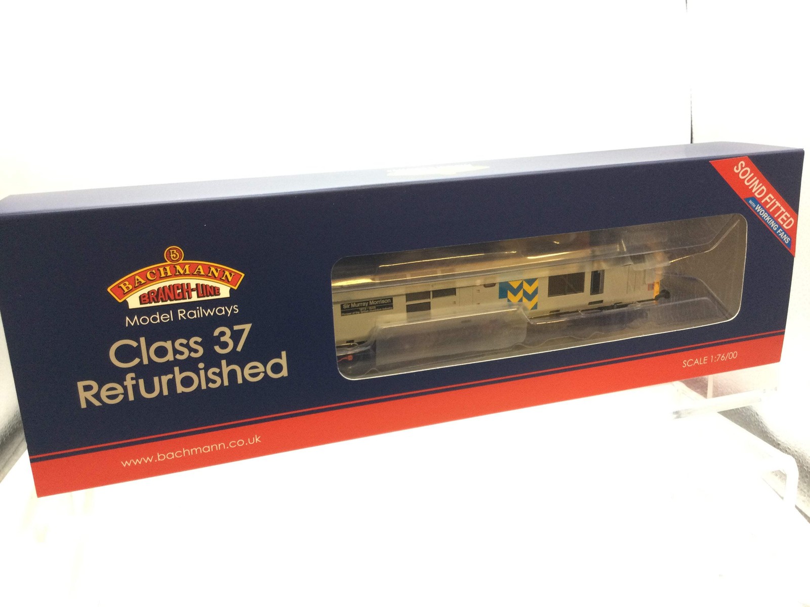 Bachmann 35-337SFX OO Gauge Class 37 37423 Sir Murray Morrison Metals DCC SOUND