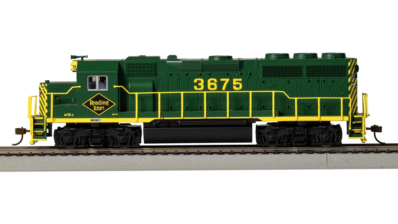 Bachmann 66310 Reading Lines #3675 – GP40 DCC Sound Diesel Locomotive HO Scale