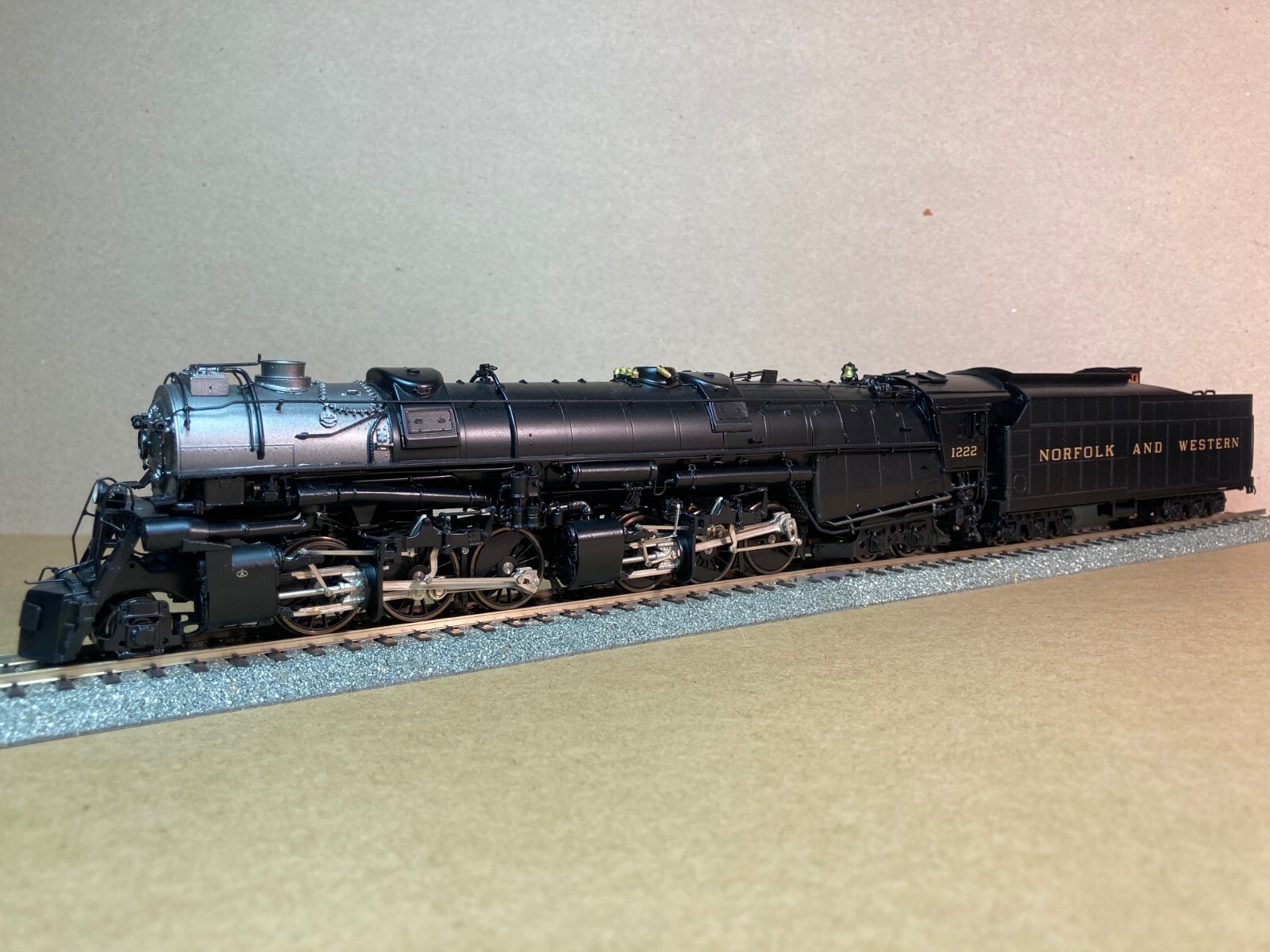Norfolk & Western 2-6-6-4 Class A Rd #1222, PSC #17094-1 Factory Ptd Brass New